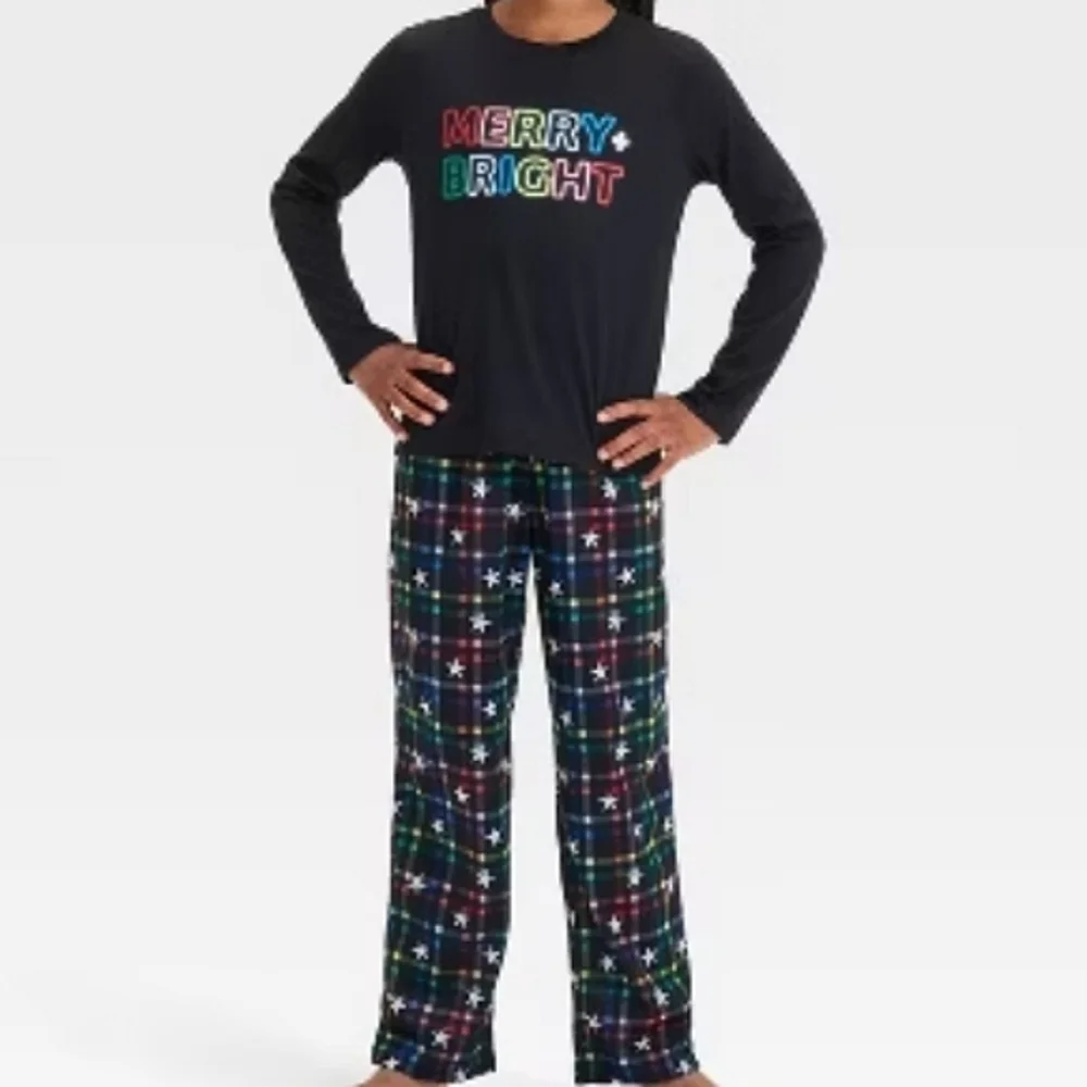 NWT Cat&Jack Merry+Bright Pajamas